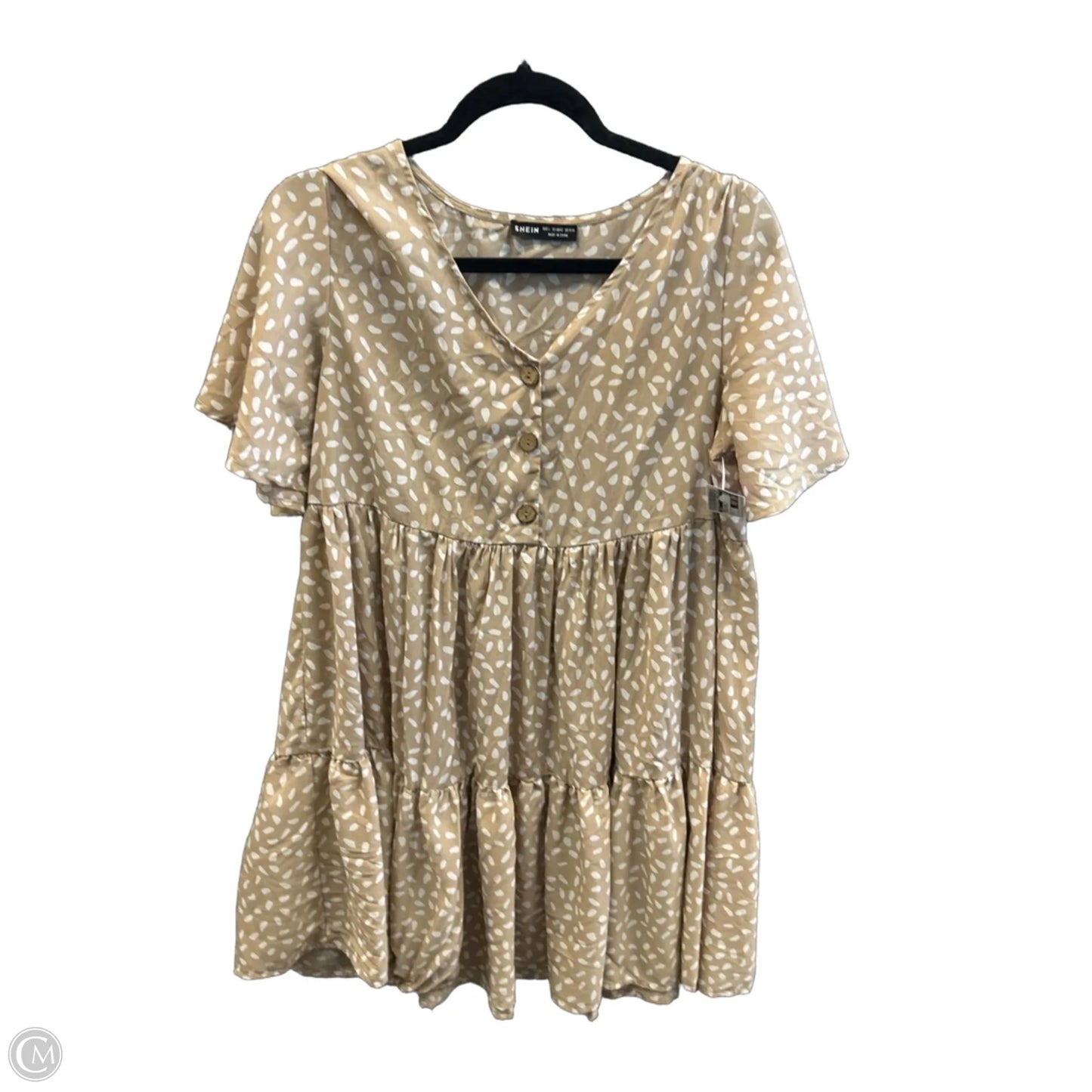Dress Casual Midi By Shein In Polkadot Pattern, Size: L