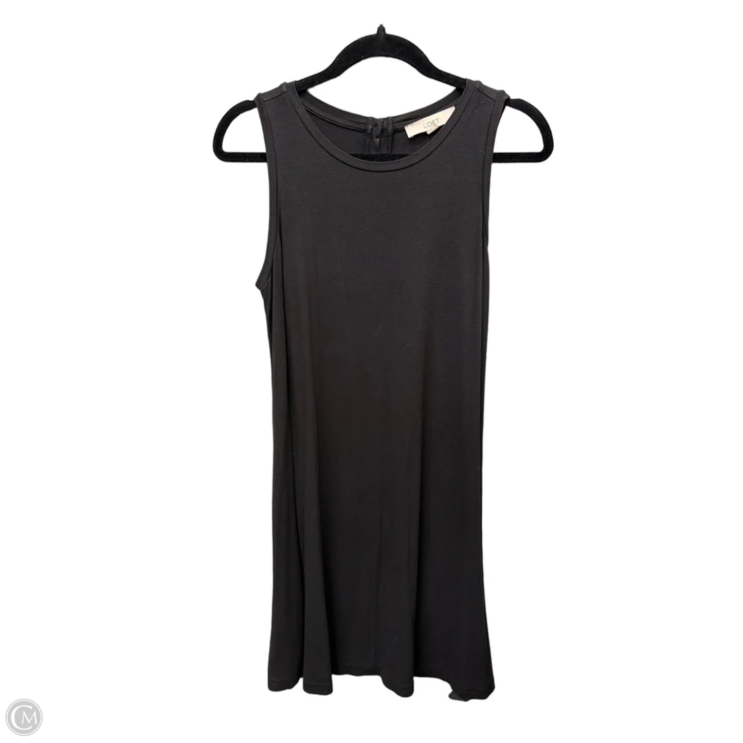Dress Casual Midi By Loft In Black, Size: S
