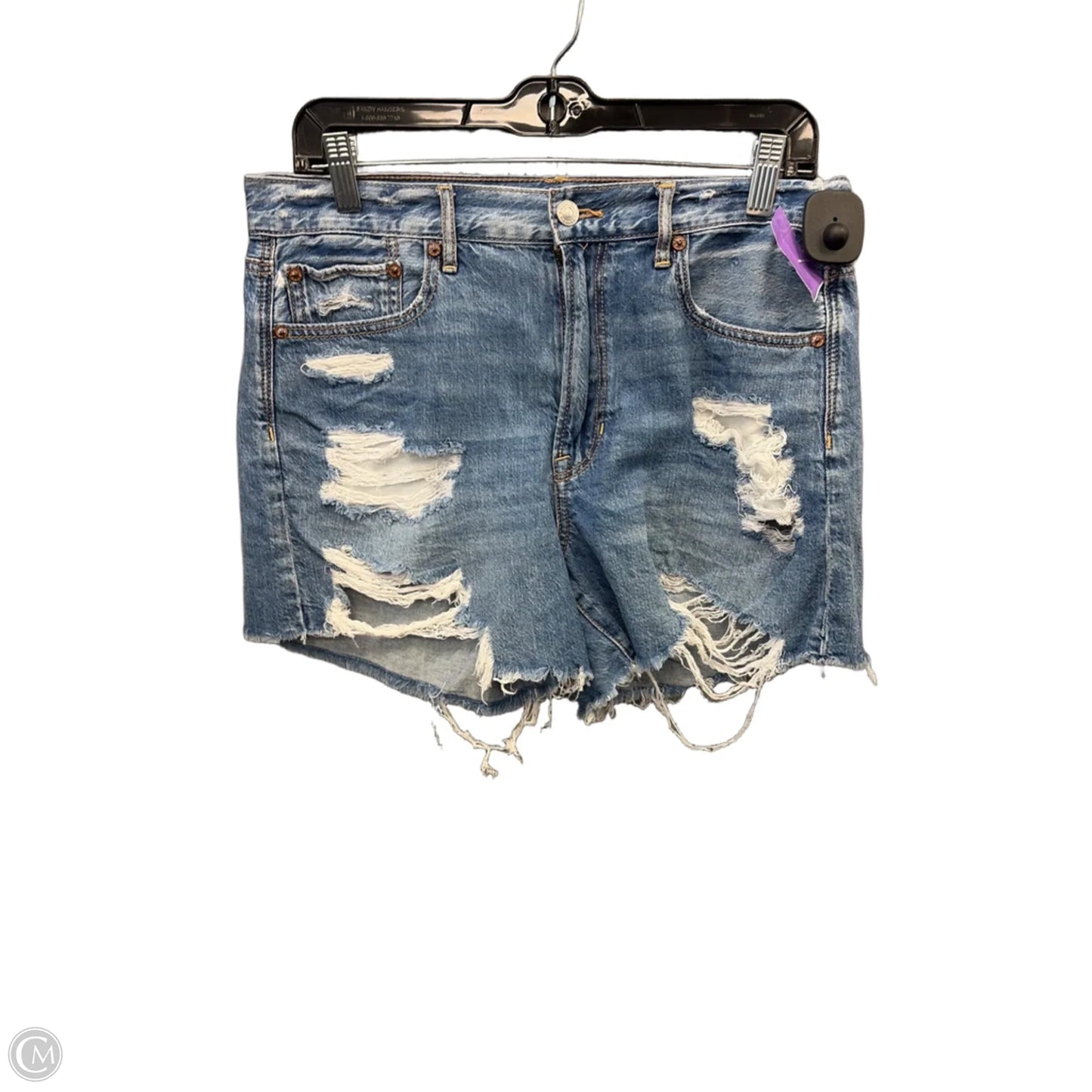Shorts By American Eagle In Blue Denim, Size: 8