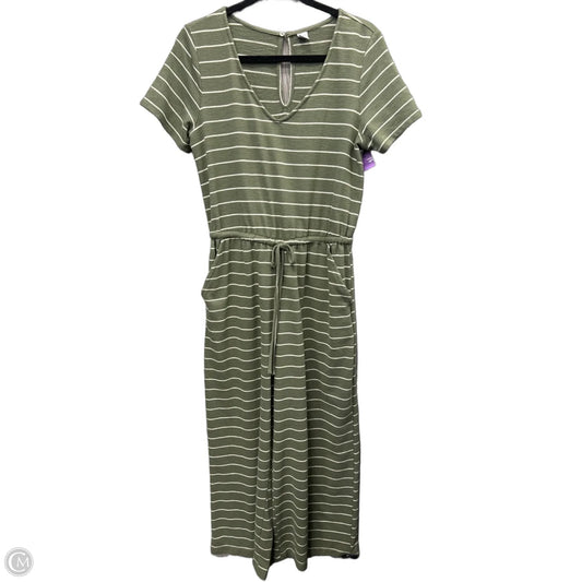 Jumpsuit By Old Navy In Green & White, Size: M