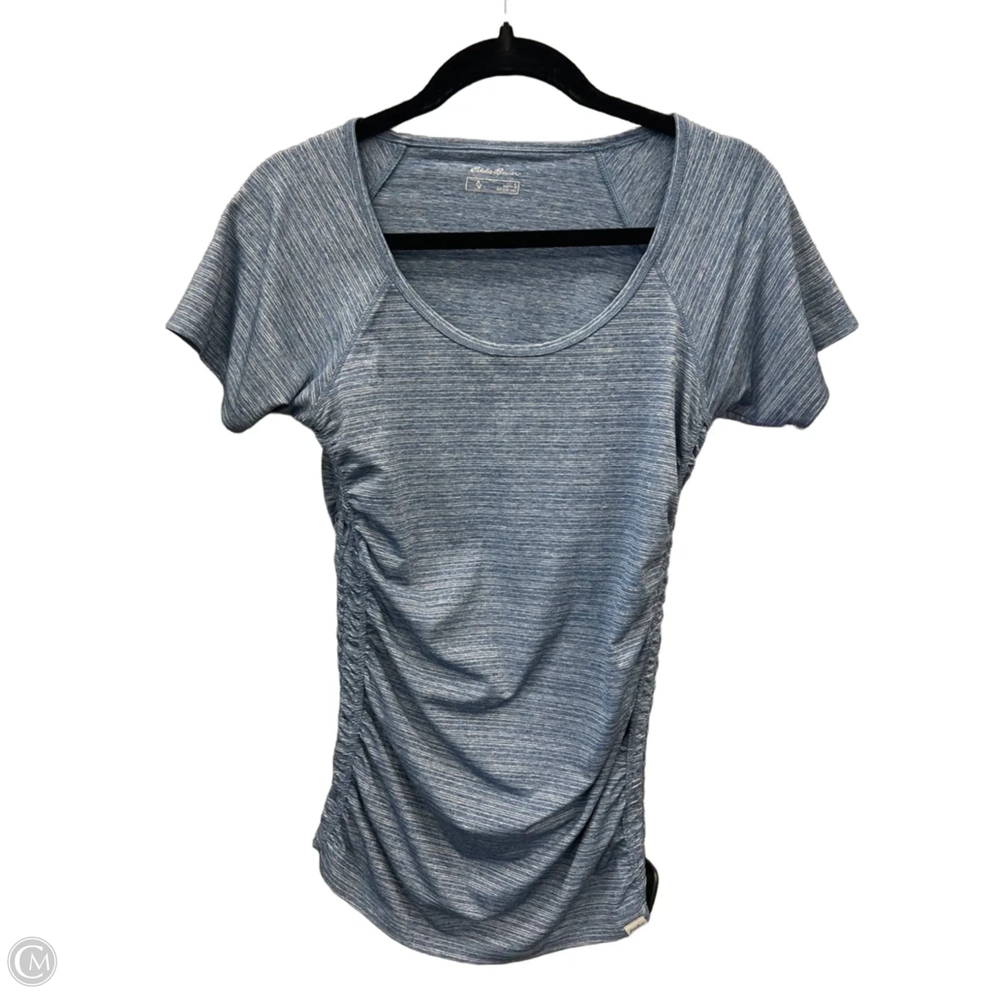 Athletic Top Short Sleeve By Eddie Bauer In Blue, Size: S