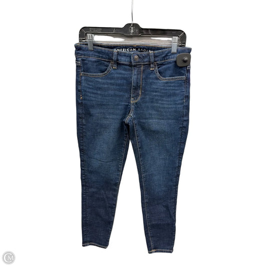 Jeans Jeggings By American Eagle In Blue Denim, Size: 6