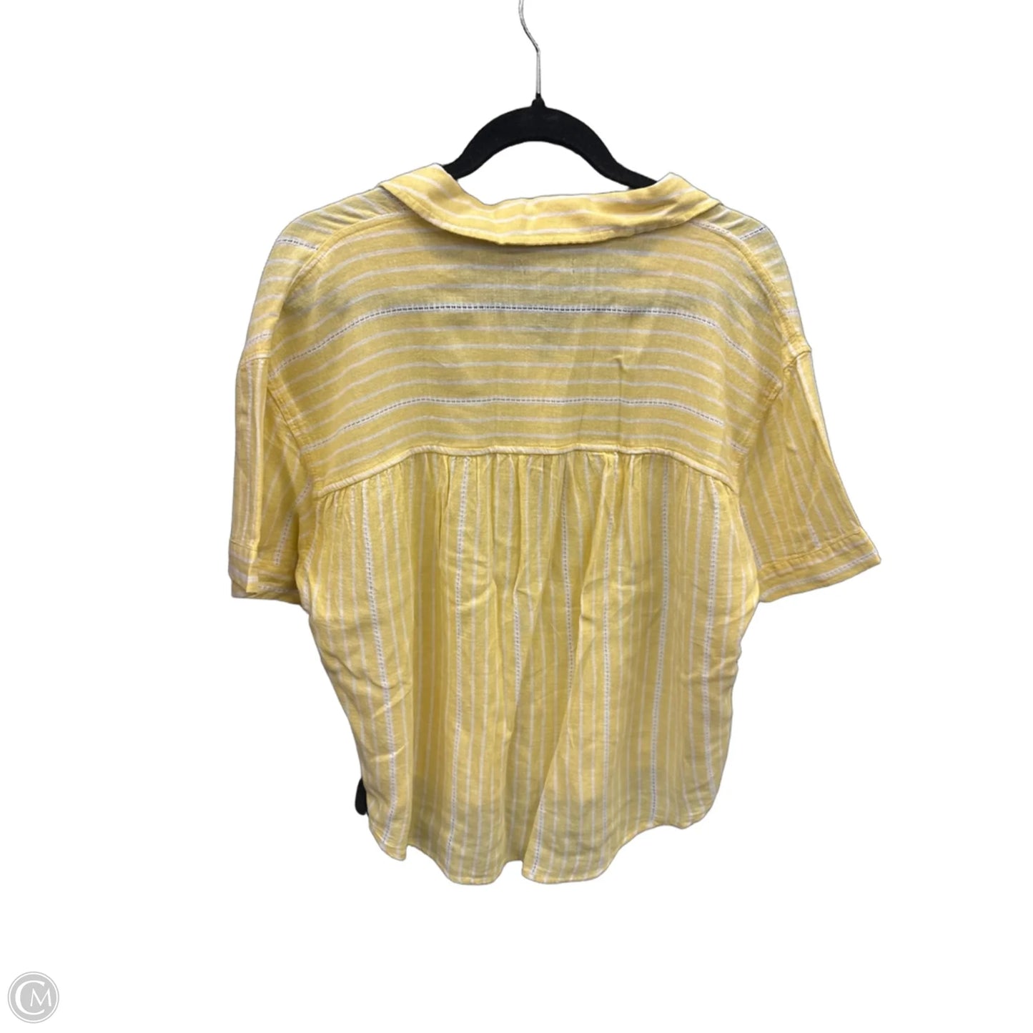Top Short Sleeve By Falls Creek In Yellow, Size: M