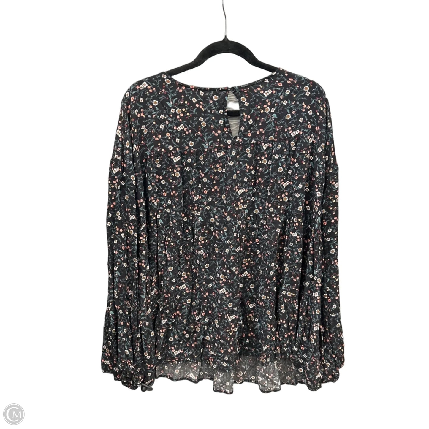 Top Long Sleeve By Chicsoul In Black, Size: 3x