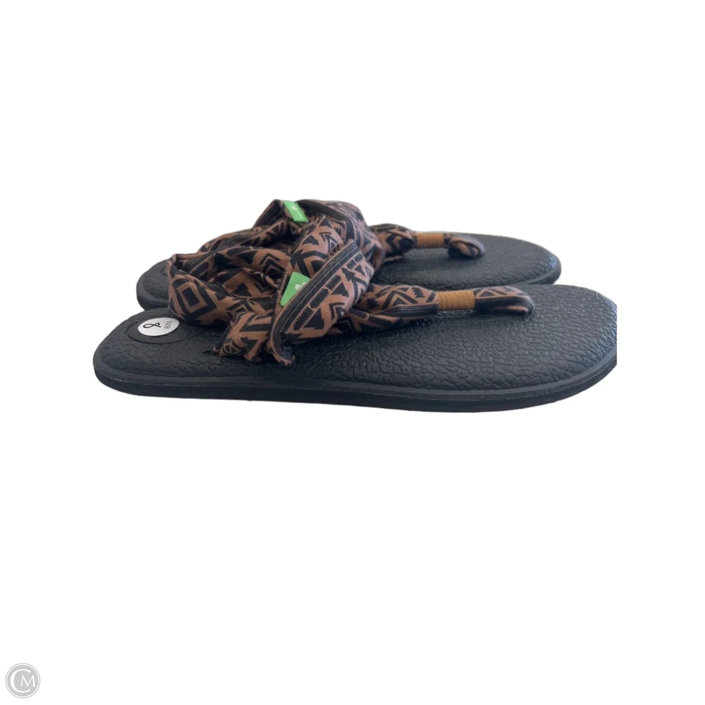 Sandals Flats By Sanuk In Black, Size: 8