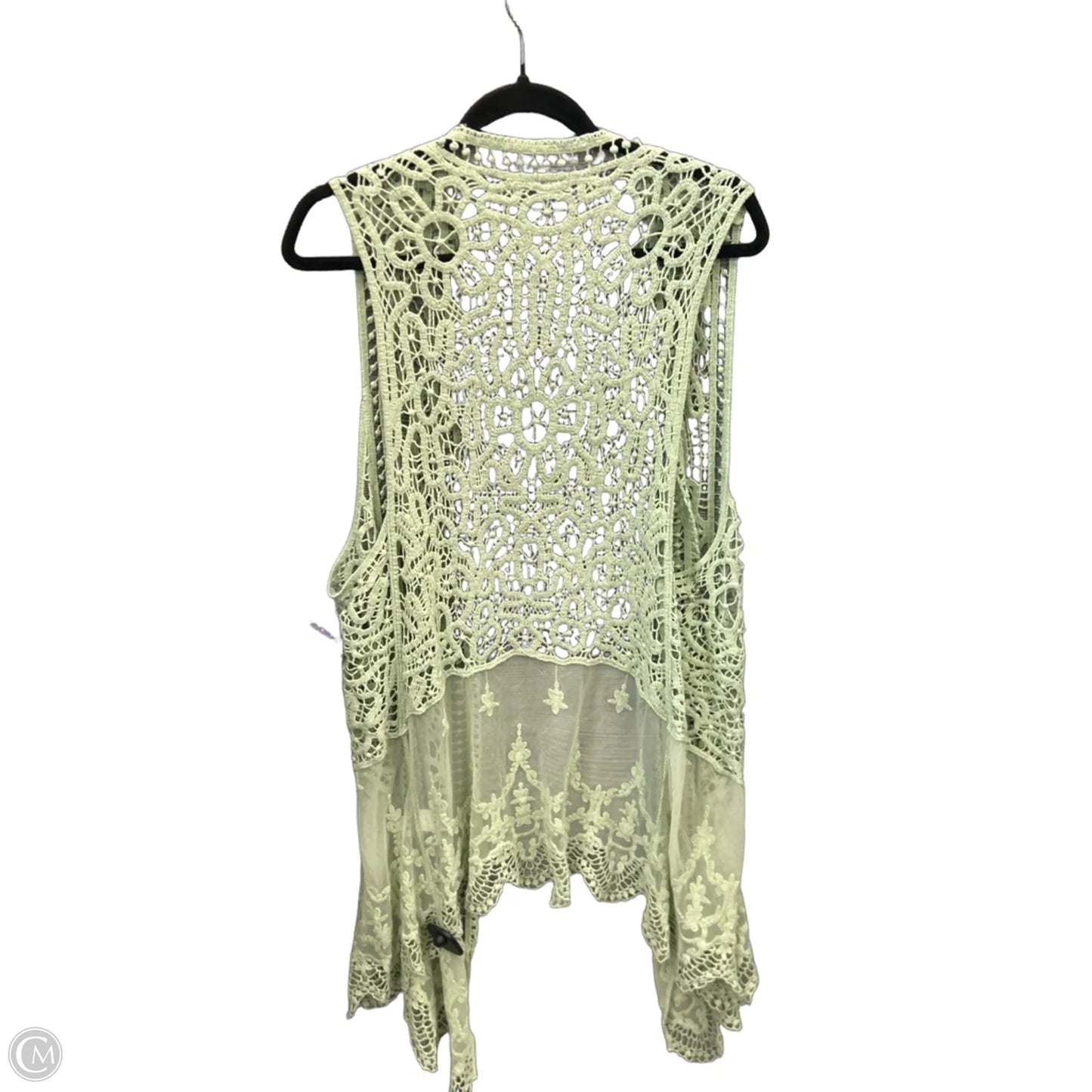 Vest Sweater By Ultra Flirt In Green, Size: S