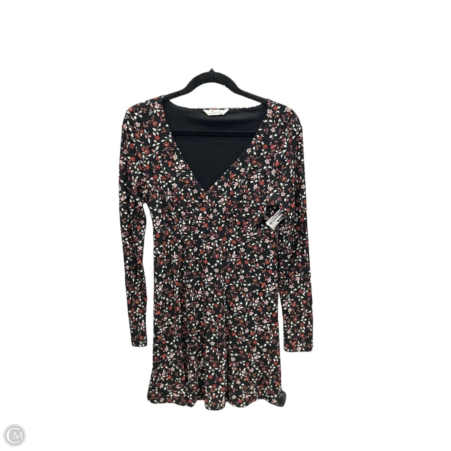 Dress Casual Midi By Clothes Mentor In Black & Red, Size: M