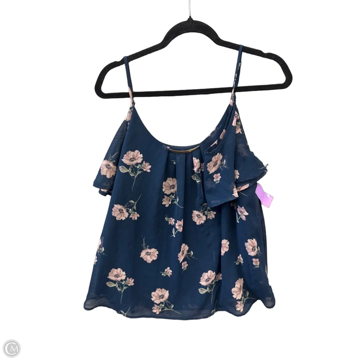 Top Short Sleeve By Lily White In Blue, Size: Xl