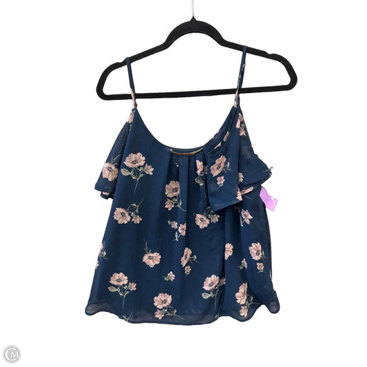 Top Short Sleeve By Lily White In Blue, Size: Xl