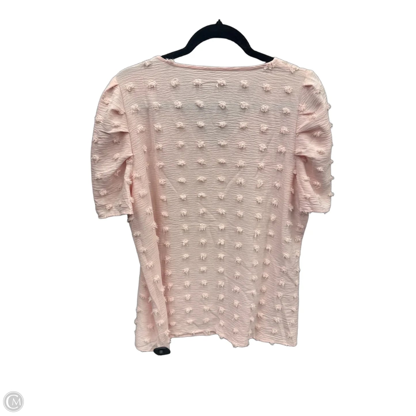 Top Short Sleeve By Clothes Mentor In Pink, Size: L