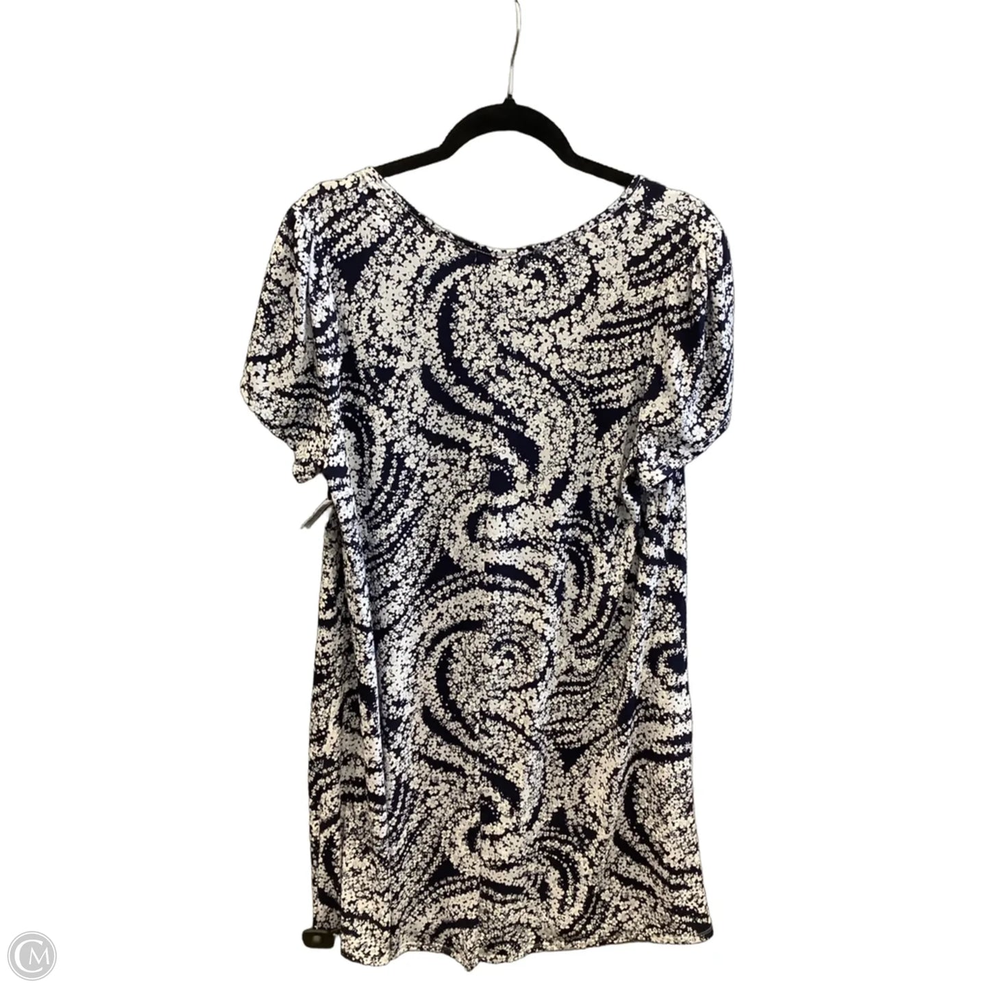 Dress Casual Midi By Espresso In Blue & White, Size: L