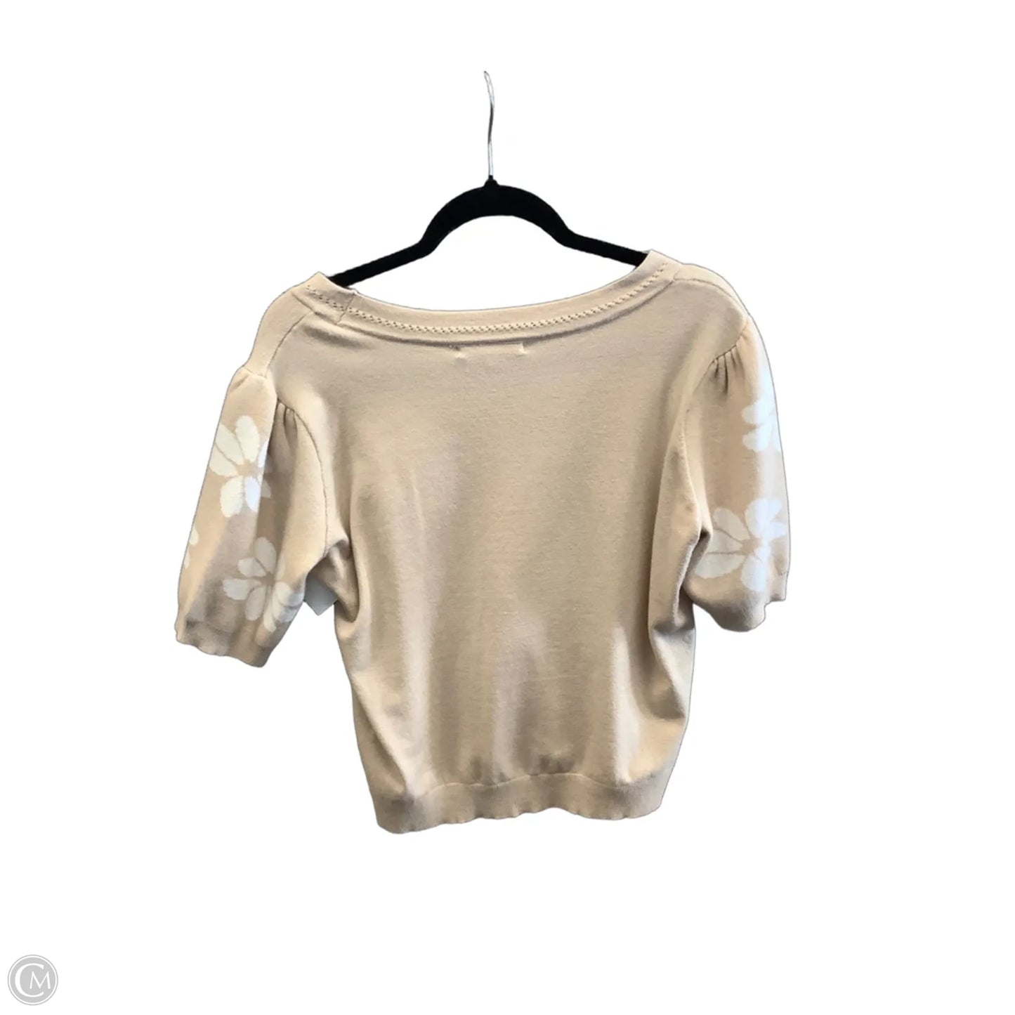 Sweater Short Sleeve By Clothes Mentor In Tan, Size: Xlp