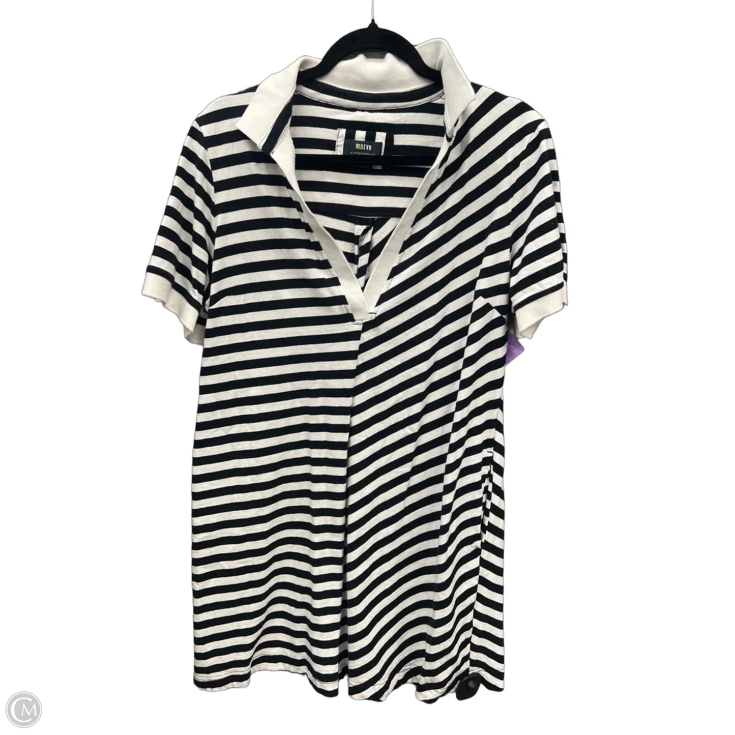 Dress Casual Midi By Maeve In Striped Pattern, Size: L