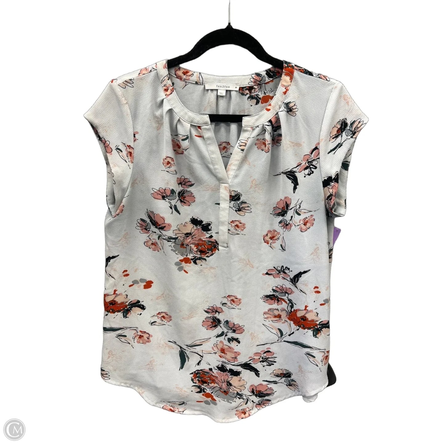 Top Short Sleeve By Clothes Mentor In Blue, Size: M