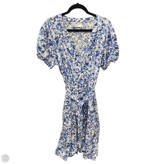 Dress Casual Midi By Croft And Barrow In Blue & White, Size: Xxl