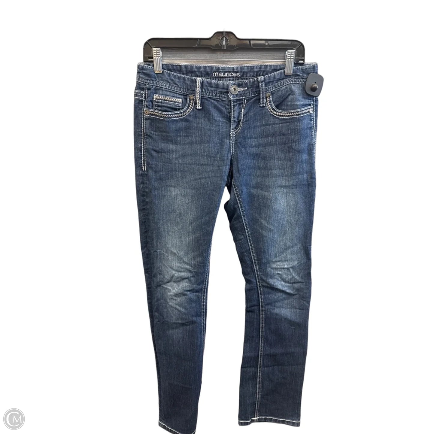 Jeans Straight By Maurices In Blue Denim, Size: 4