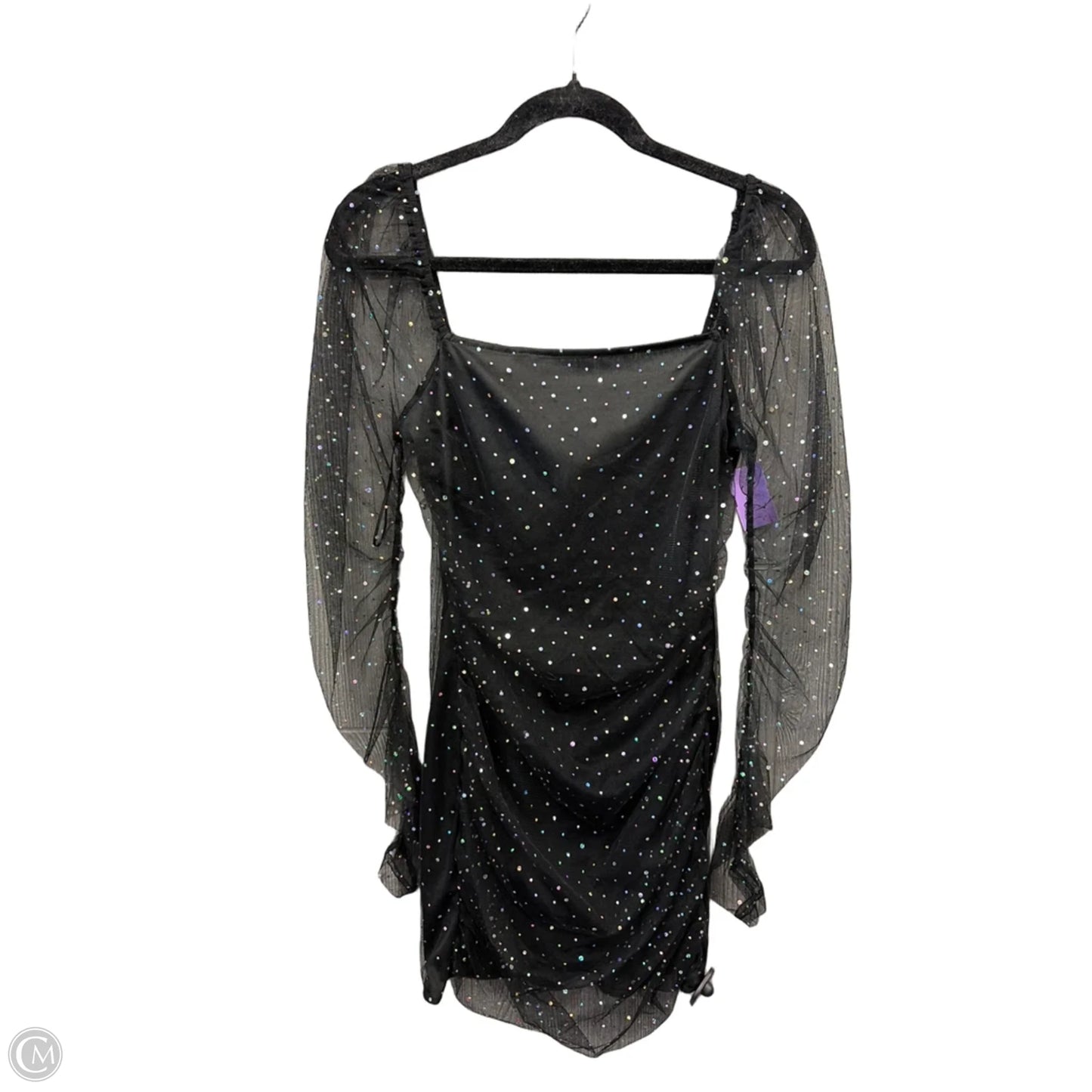 Dress Party Midi By Clothes Mentor In Black, Size: L
