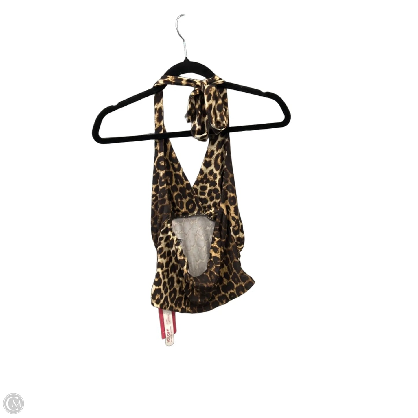 Top Sleeveless By Romwe In Animal Print, Size: L