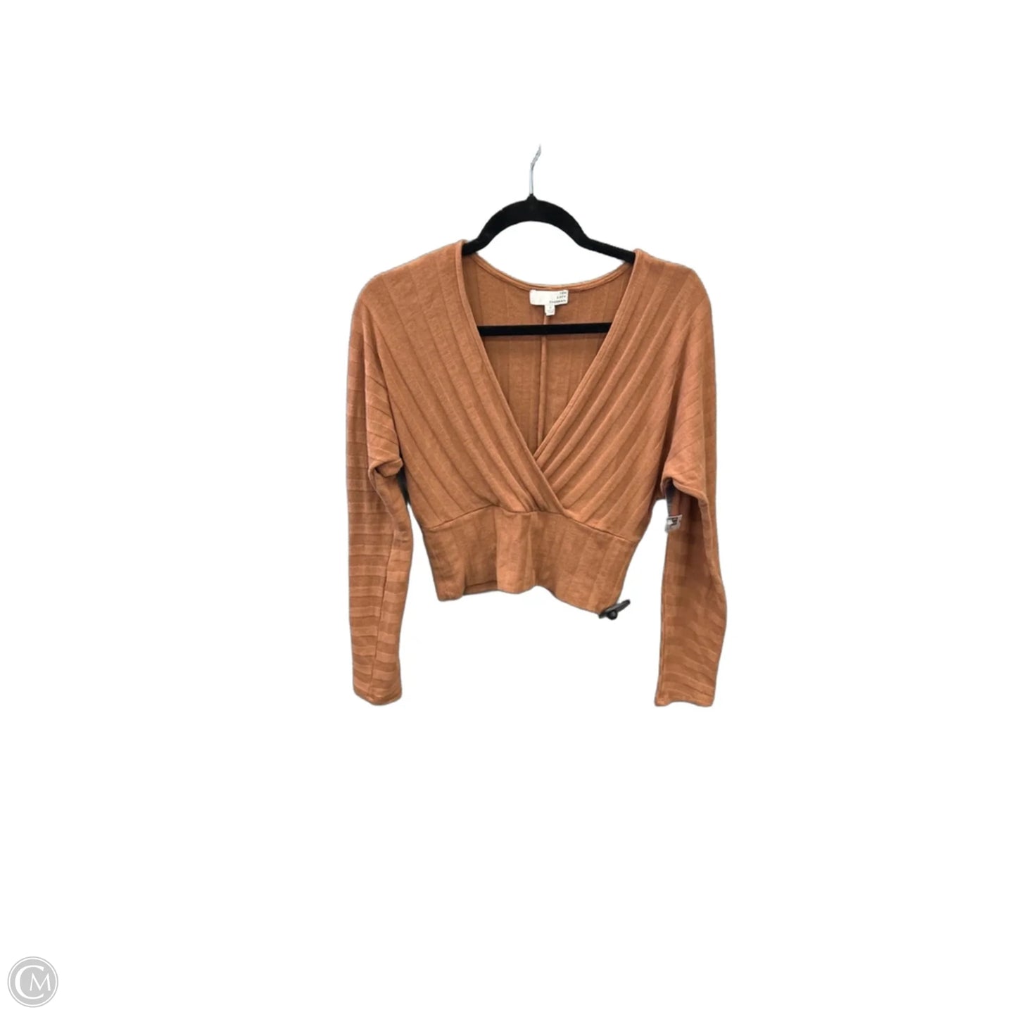 Top Long Sleeve By Clothes Mentor In Brown, Size: S