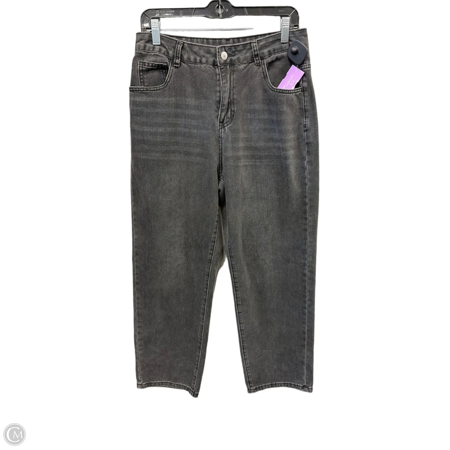 Jeans Straight By Dazy In Black Denim, Size: 12