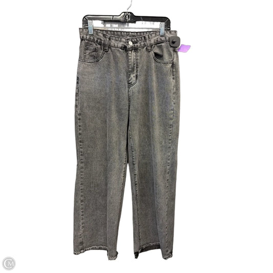 Jeans Straight By Shein In Black Denim, Size: 12