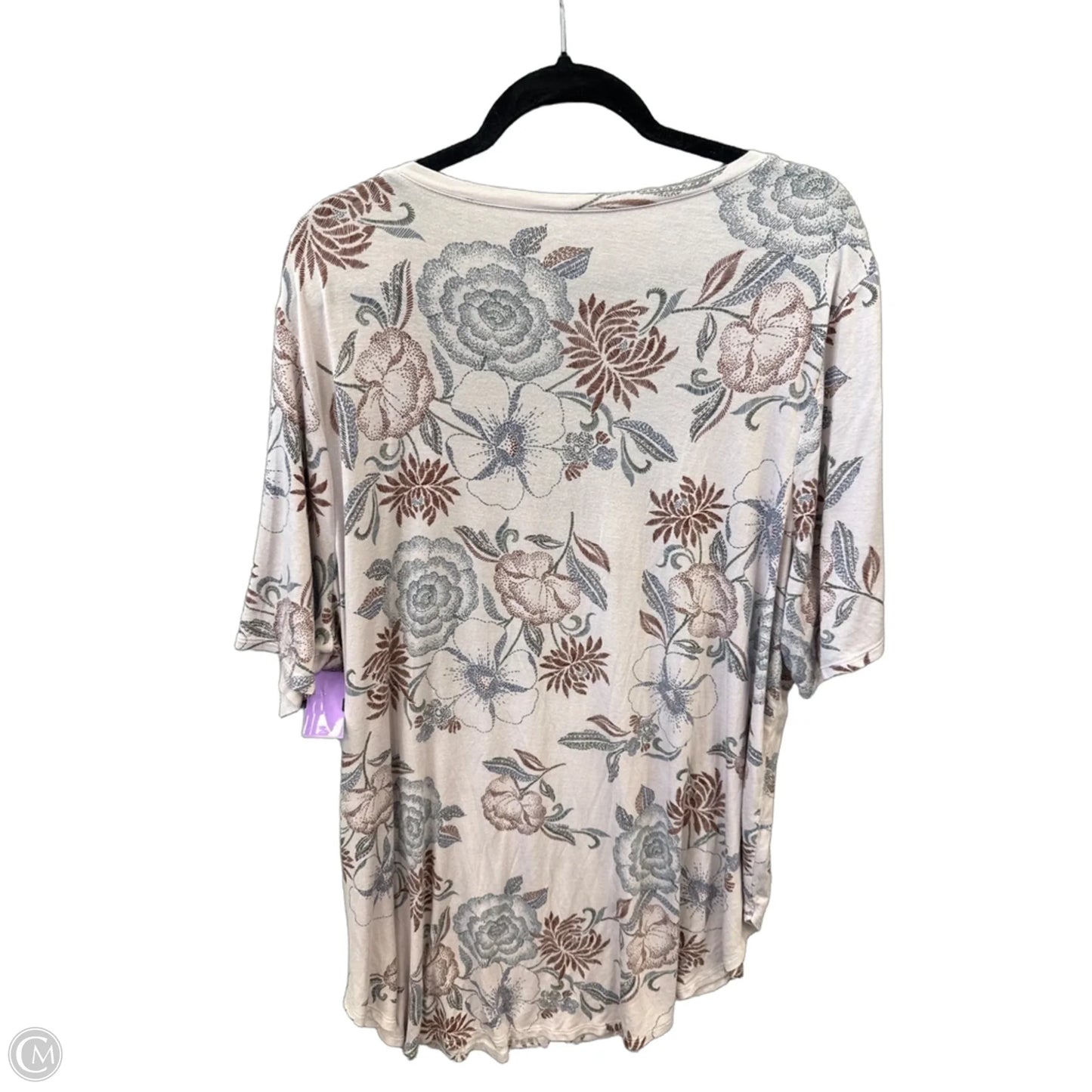 Top Short Sleeve By Maurices In Pink, Size: 2x