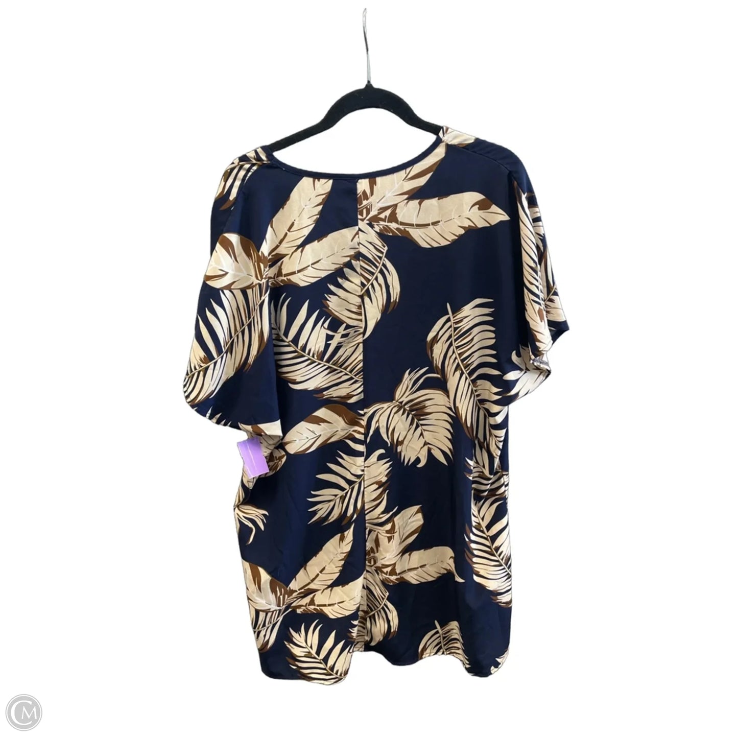 Dress Casual Midi By Shein In Blue & Brown, Size: 2x