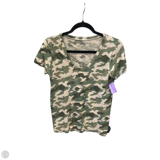 Top Short Sleeve By Susina In Camouflage Print, Size: S