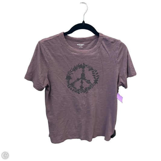 Top Short Sleeve By Old Navy In Purple, Size: S