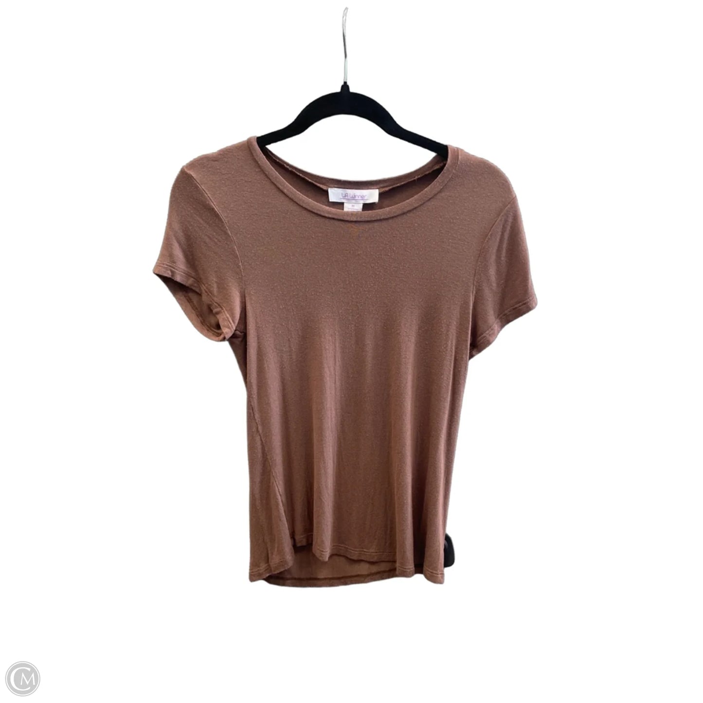 Top Short Sleeve By Clothes Mentor In Brown, Size: M