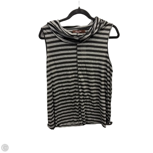 Top Sleeveless By Sweet Pea In Striped Pattern, Size: S