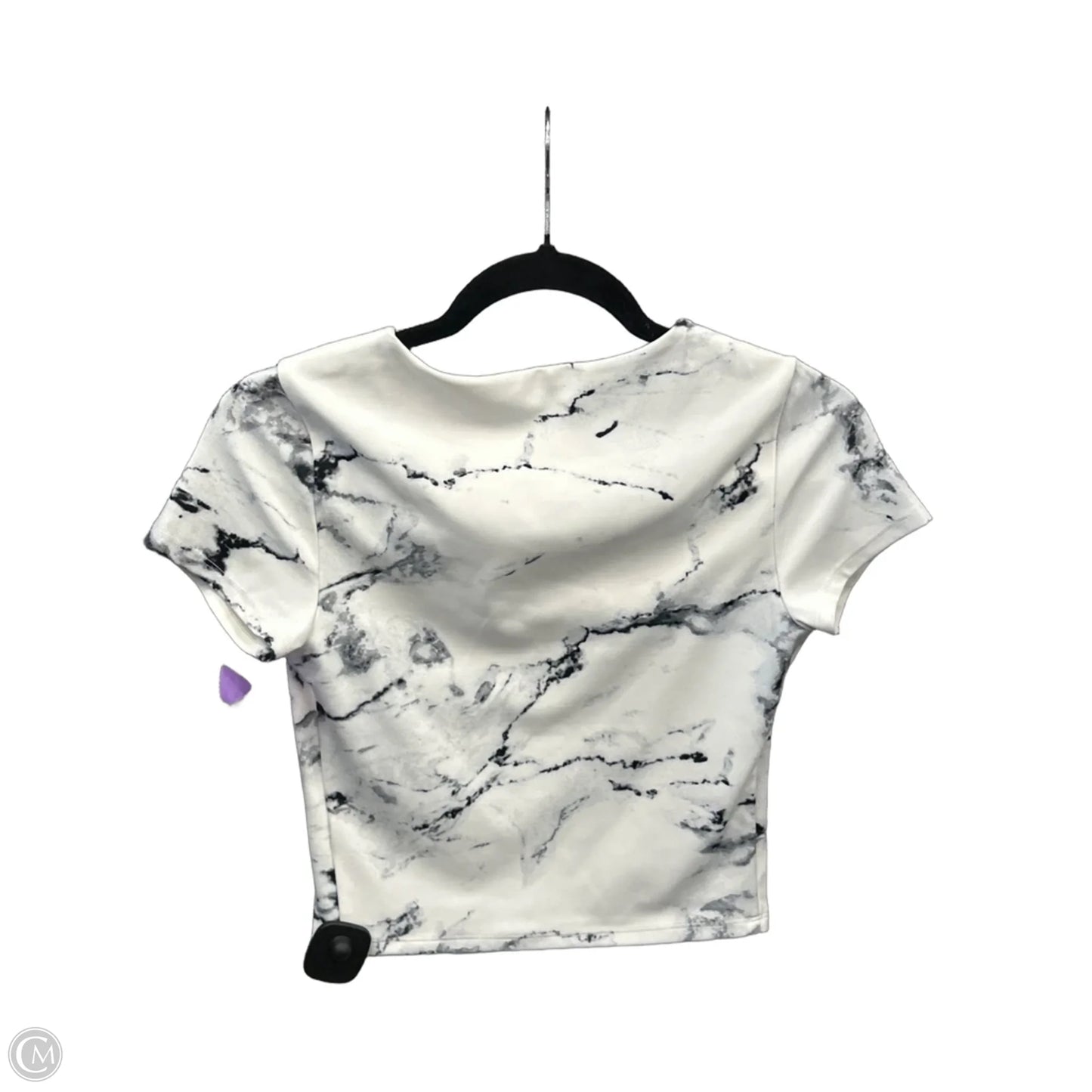 Top Short Sleeve By Express In White, Size: S