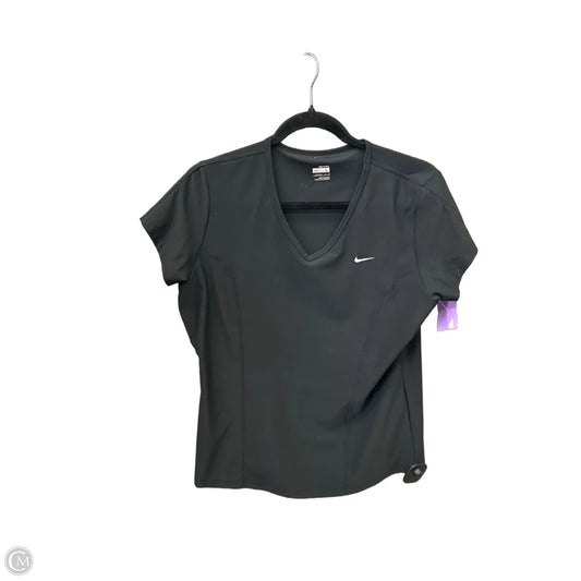 Athletic Top Short Sleeve By Nike Apparel In Black, Size: L