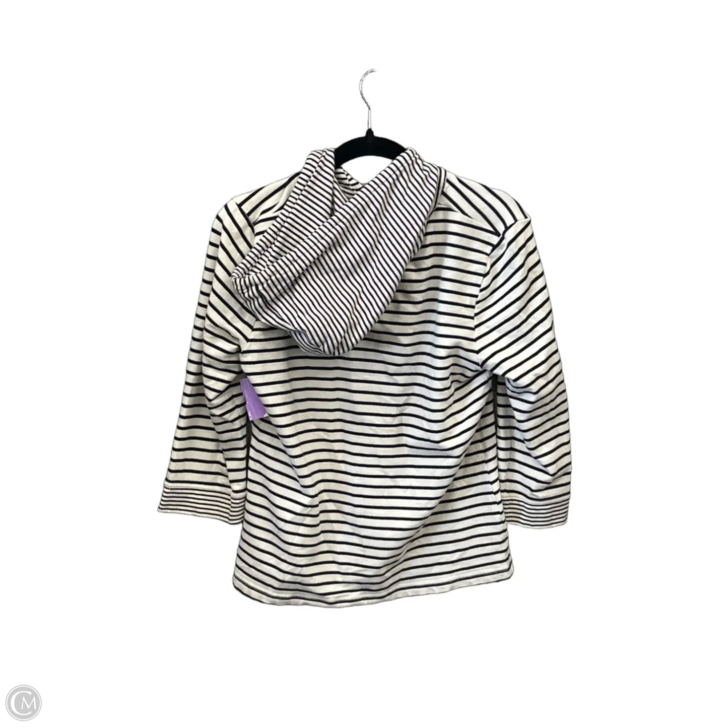 Top Long Sleeve By Talbots In Striped Pattern, Size: M