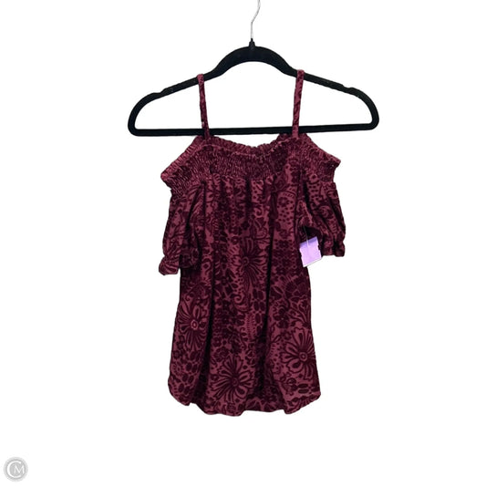 Top Short Sleeve By A Byer In Red, Size: M