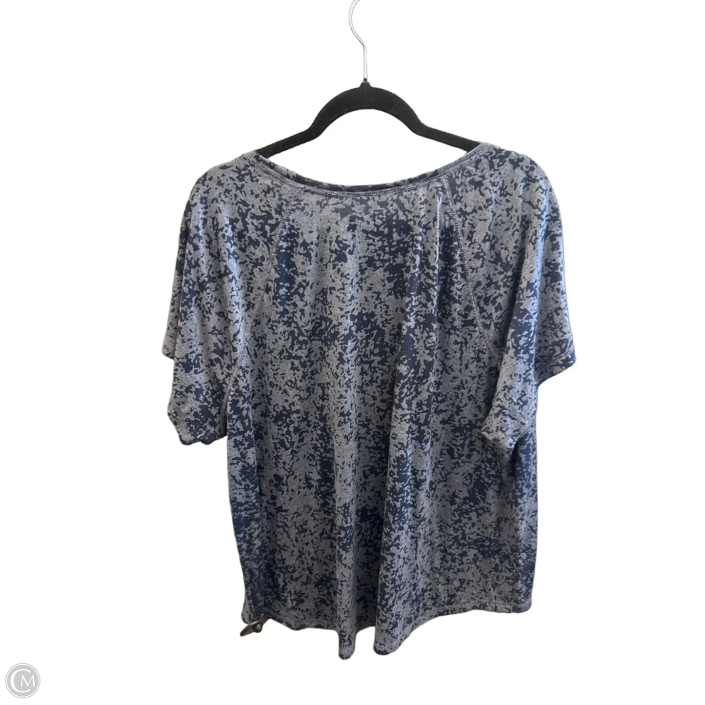Athletic Top Short Sleeve By Tek Gear In Blue, Size: 3x