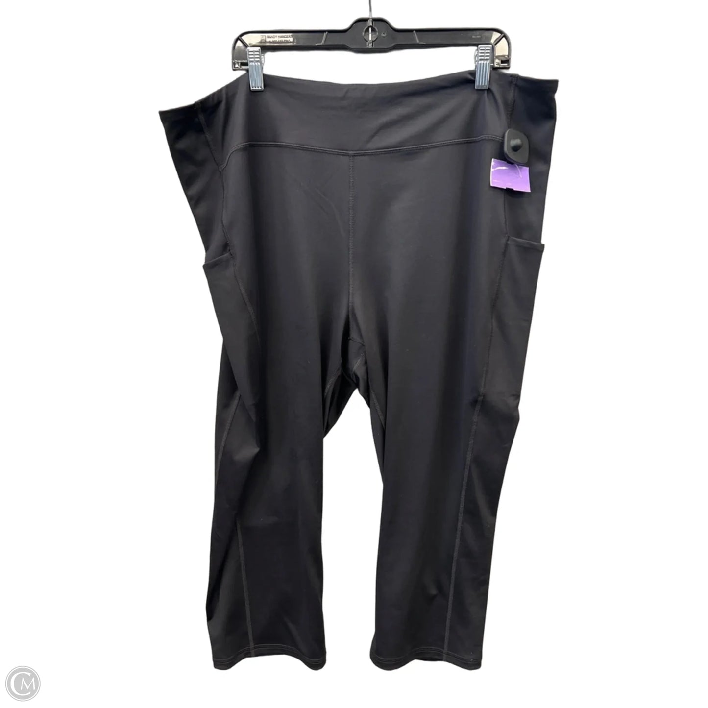 Athletic Capris By Tek Gear In Black, Size: 3x