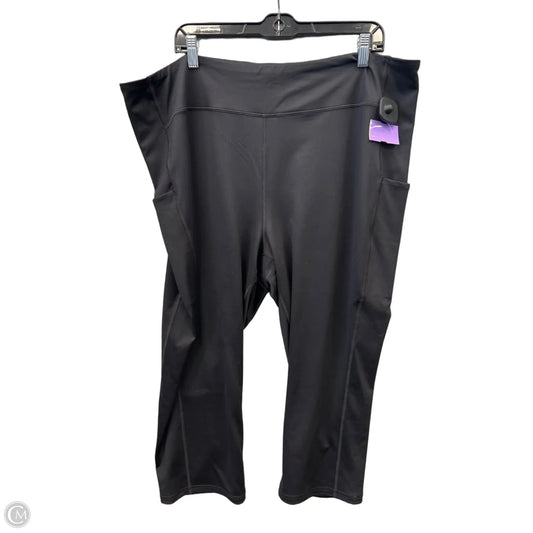 Athletic Capris By Tek Gear In Black, Size: 3x