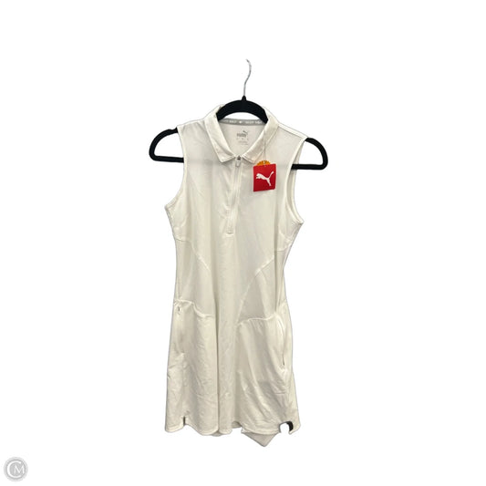 Athletic Dress By Puma In White, Size: Xs