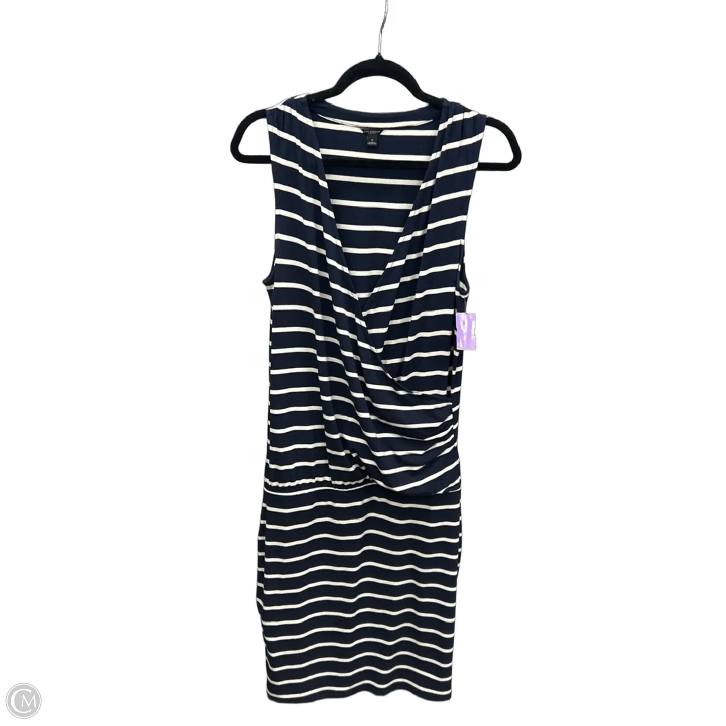 Dress Casual Midi By Ann Taylor In Striped Pattern, Size: S