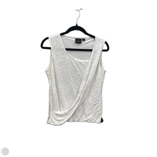 Top Sleeveless By Tribal In White, Size: M