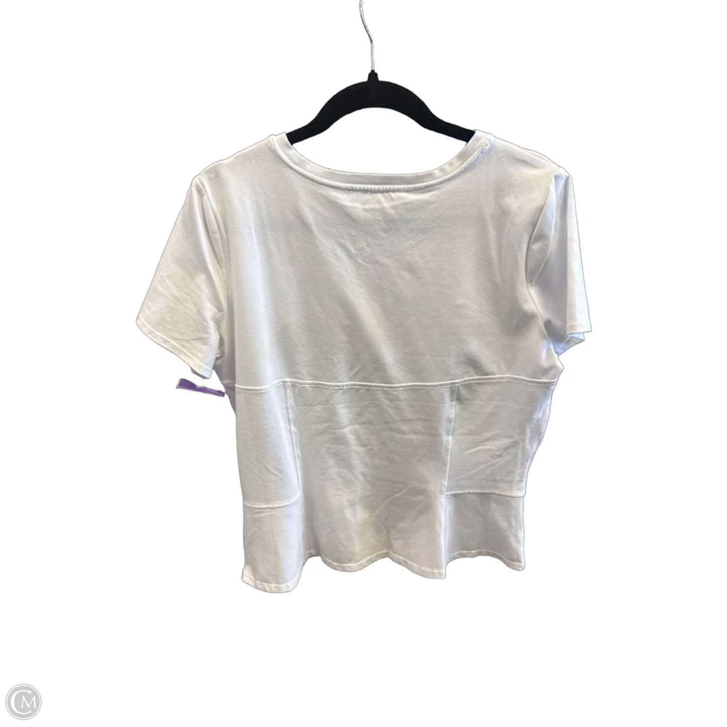 Top Short Sleeve By White House Black Market In White, Size: L