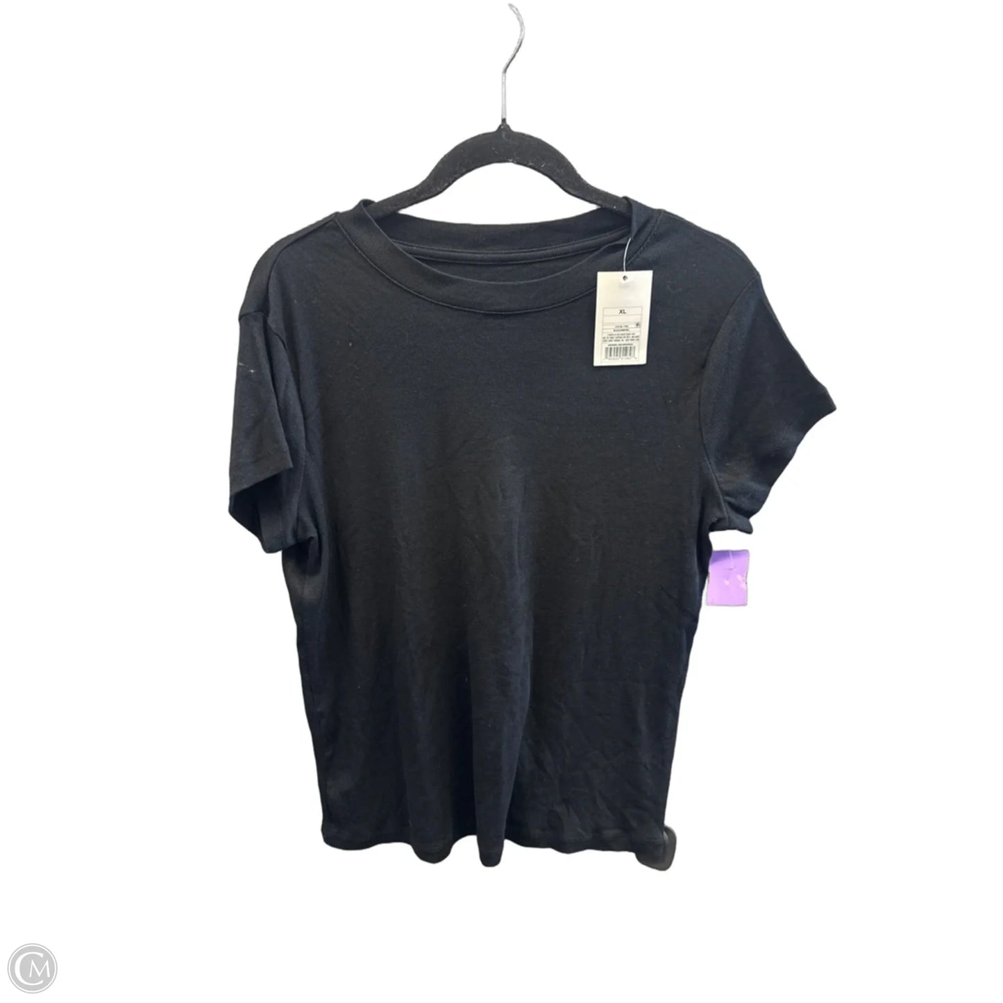 Top Short Sleeve By A New Day In Black, Size: Xl