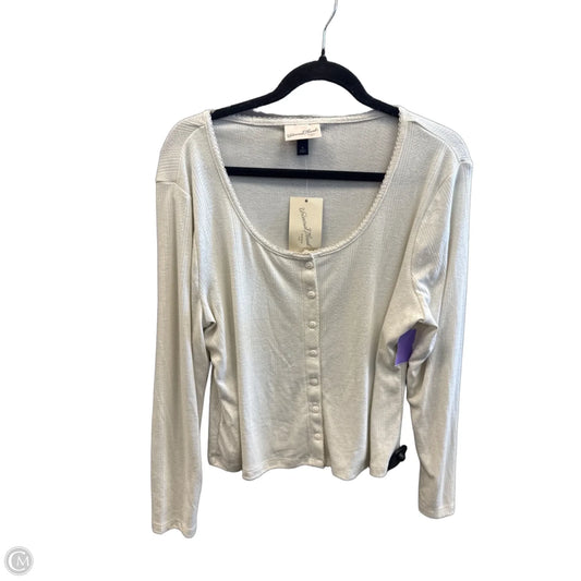 Top Long Sleeve By Universal Thread In Cream, Size: Xl