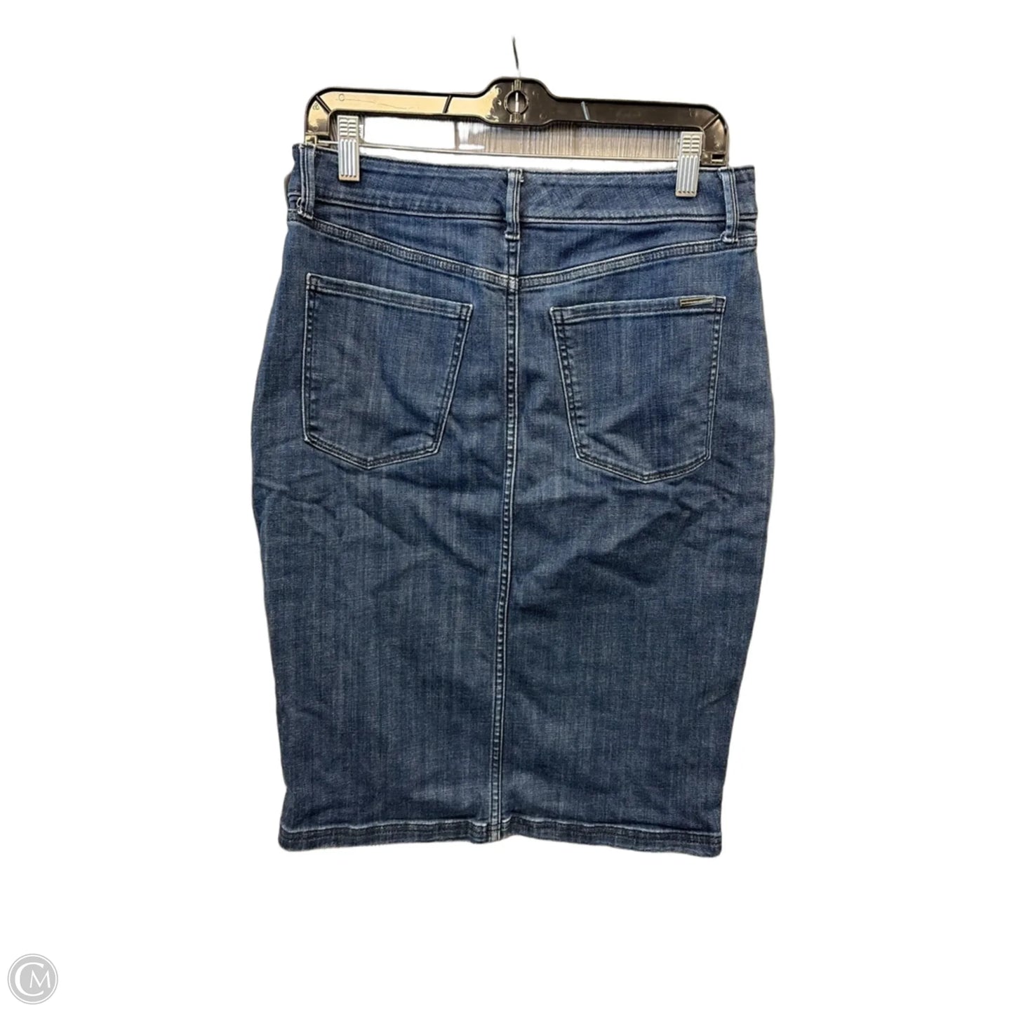 Skirt Midi By White House Black Market In Blue Denim, Size: 8