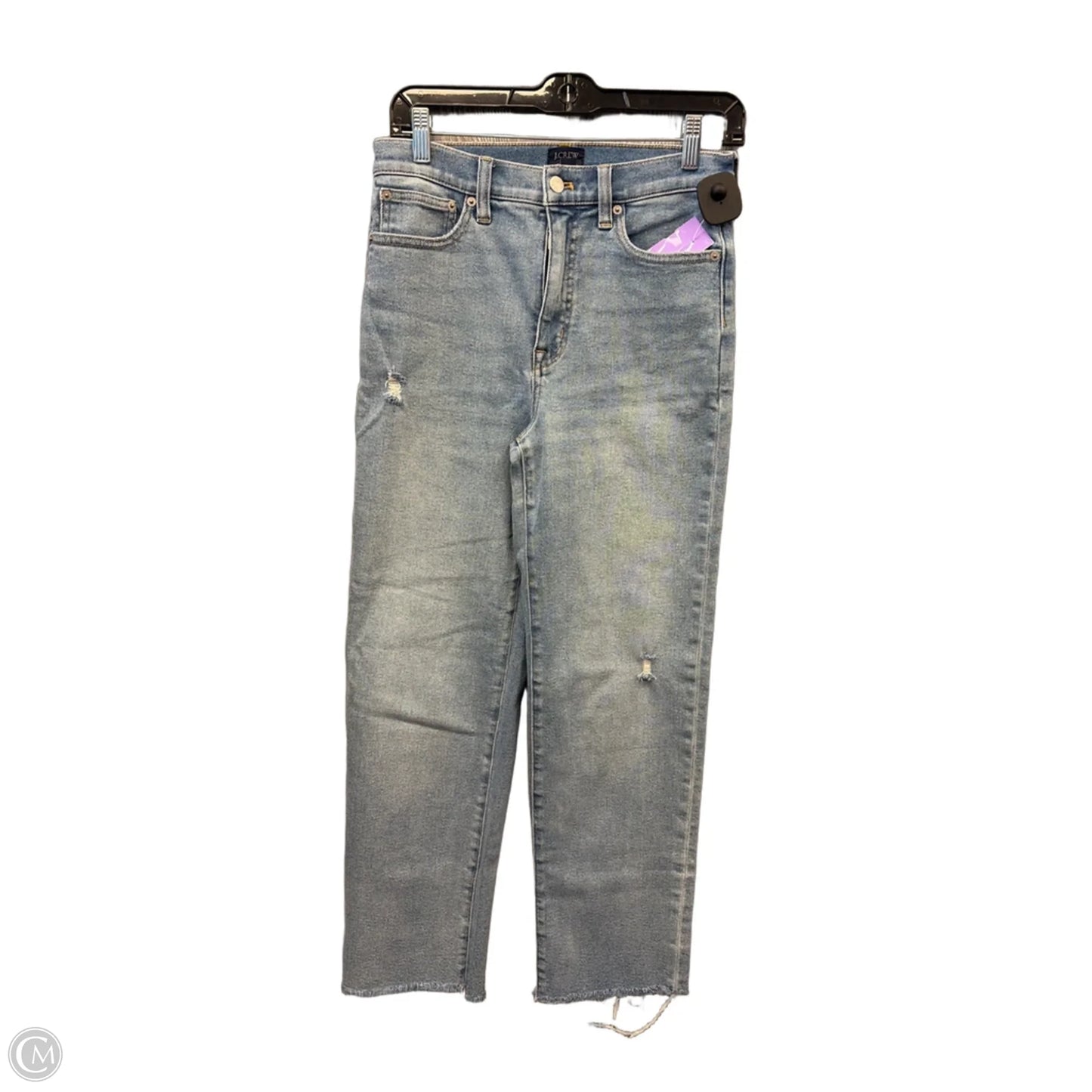 Jeans Straight By J. Crew In Blue Denim, Size: 4