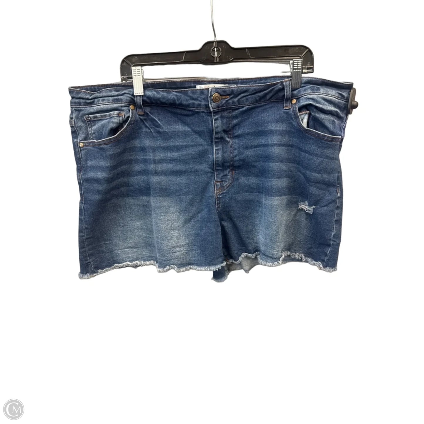 Shorts By Clothes Mentor In Blue Denim, Size: 18
