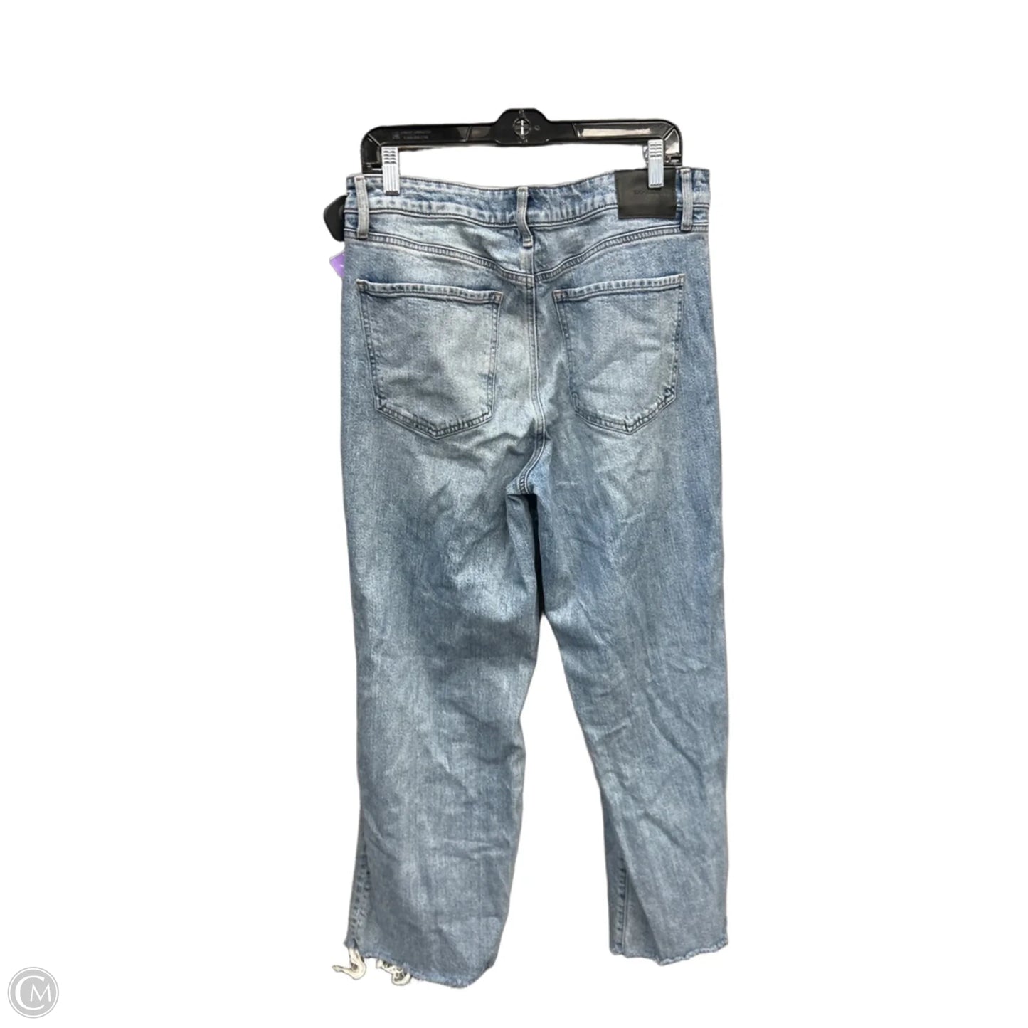 Jeans Wide Leg By Express In Blue Denim, Size: 12