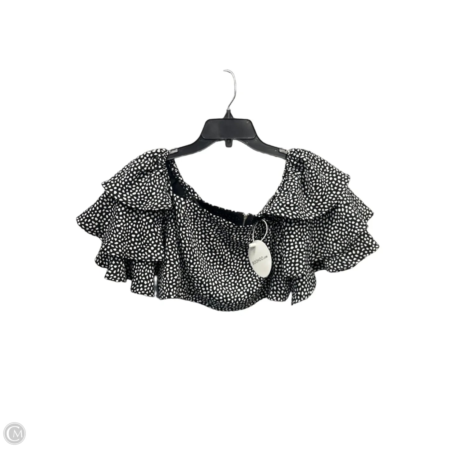 Skirt Set 2pc By Boohoo Boutique In Black & White, Size: M