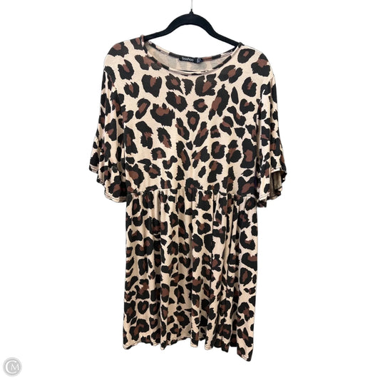 Dress Casual Midi By Boohoo Boutique In Animal Print, Size: M